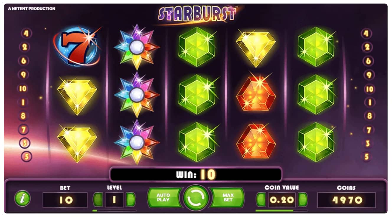 Демоверсия Starburst